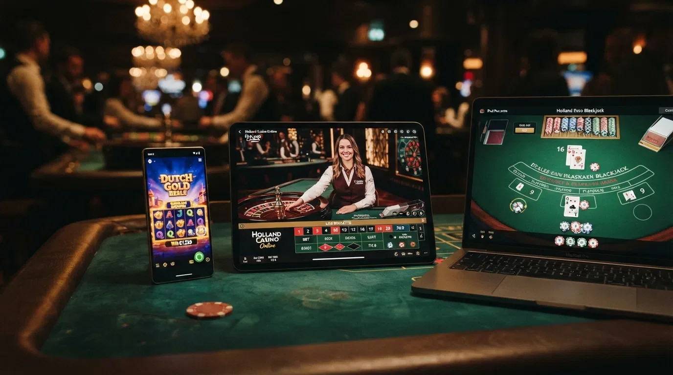 Een grid van populaire gokkasten, live-dealertafels en tafelspellen zoals beschikbaar bij KSA-vergunde online casino's